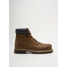 CAT - Bottines/Boots marron en cuir - Homme - Taille 41 - Modz