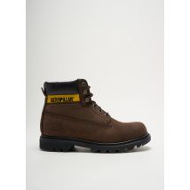 CAT - Bottines/Boots marron en cuir - Homme - Taille 41 - Modz