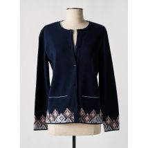 ELEANE - Gilet manches longues bleu en acrylique - Femme - Taille 38 - Modz