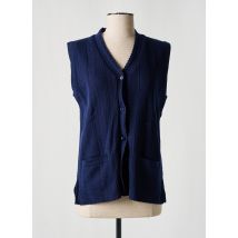 ELEANE - Gilet sans manche bleu en acrylique - Femme - Taille 38 - Modz