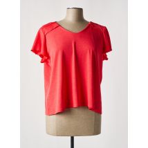GEVANA - T-shirt rouge en polyester - Femme - Taille 46 - Modz