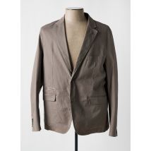 LUIGI MORINI - Blazer gris en coton - Homme - Taille 4XL - Modz