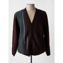 PAUL RHODAMEL - Gilet manches longues marron en acrylique - Homme - Taille 3XL - Modz