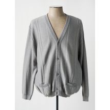 PAUL RHODAMEL - Gilet manches longues gris en coton - Homme - Taille 5XL - Modz