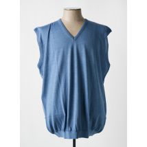 PAUL RHODAMEL - Pull bleu en merinos - Homme - Taille 5XL - Modz