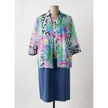 FRANCE RIVOIRE - Ensemble robe bleu en polyester - Femme - Taille 48 - Modz