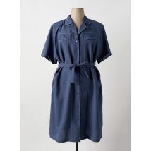 VALMODE - Robe mi-longue bleu en polyester - Femme - Taille 56 - Modz