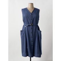 VALMODE - Robe mi-longue bleu en polyester - Femme - Taille 54 - Modz