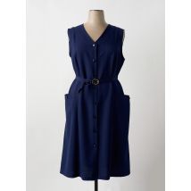 VALMODE - Robe mi-longue bleu en polyester - Femme - Taille 54 - Modz