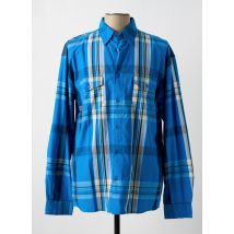QUINZE & TREIZE - Chemise manches longues bleu en coton - Homme - Taille XL - Modz