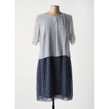 BRANDTEX - Robe mi-longue bleu en polyester - Femme - Taille 46 - Modz