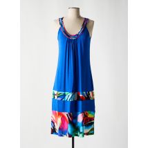 VANIA - Chemise de nuit bleu en viscose - Femme - Taille 36 - Modz