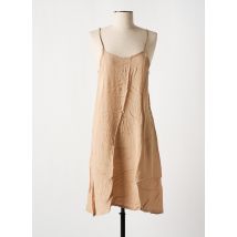 CULTURE SUD - Robe mi-longue beige en viscose - Femme - Taille 36 - Modz