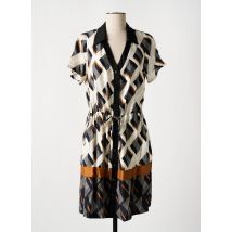 PAUL BRIAL - Robe mi-longue beige en viscose - Femme - Taille 36 - Modz
