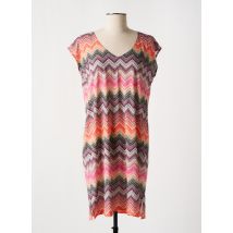 SENORETTA - Robe courte orange en viscose - Femme - Taille 40 - Modz