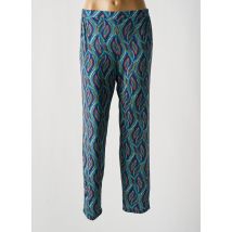 GENUINE - Pantalon droit bleu en polyester - Femme - Taille 38 - Modz
