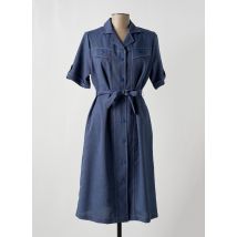 VALMODE - Robe mi-longue bleu en polyester - Femme - Taille 46 - Modz