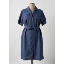 VALMODE - Robe mi-longue bleu en polyester - Femme - Taille 50 - Modz