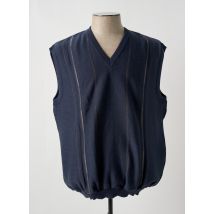 PAUL RHODAMEL - Pull bleu en coton - Homme - Taille 5XL - Modz