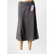 PLURIELLES - Jupe mi-longue gris en polyester - Femme - Taille 42 - Modz
