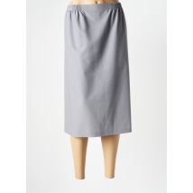 GRIFFON - Jupe mi-longue gris en polyester - Femme - Taille 54 - Modz