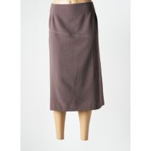 GEVANA - Jupe mi-longue marron en polyester - Femme - Taille 44 - Modz
