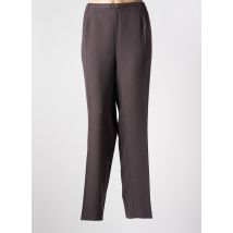 BRANDTEX - Pantalon droit marron en polyester - Femme - Taille 54 - Modz