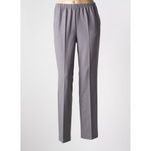 BRANDTEX - Pantalon slim gris en polyester - Femme - Taille 40 - Modz
