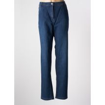 BRANDTEX - Jeans coupe slim bleu en coton - Femme - Taille 54 - Modz