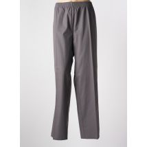 PIERRE D'ARLANC - Pantalon droit gris en polyester - Femme - Taille 50 - Modz