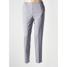 GEVANA - Pantalon slim gris en polyester - Femme - Taille 36 - Modz