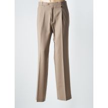 LUCAN - Pantalon droit marron en laine - Femme - Taille 40 - Modz