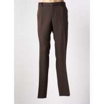 PIERRE D'ARLANC - Pantalon droit marron en polyester - Homme - Taille 52 - Modz