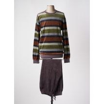 CHRISTIAN CANE - Pyjama marron en coton - Homme - Taille 48 - Modz