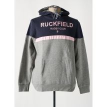 RUCKFIELD - Sweat-shirt à capuche gris en coton - Homme - Taille XL - Modz