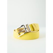 POL&NOL - Ceinture jaune en cuir - Homme - Taille 56 - Modz