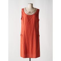 EGATEX - Robe mi-longue orange en coton - Femme - Taille 40 - Modz