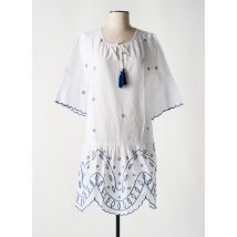 EGATEX - Chemise de nuit blanc en coton - Femme - Taille 38 - Modz