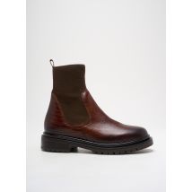 REQINS - Bottines/Boots marron en textile - Femme - Taille 39 - Modz