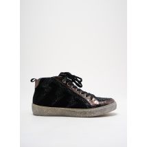 REQINS - Baskets noir en cuir - Femme - Taille 37 - Modz