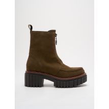 REQINS - Bottines/Boots vert en cuir - Femme - Taille 36 - Modz