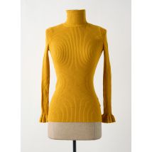 LA P'TITE ETOILE - Pull col roulé jaune en viscose - Femme - Taille 36 - Modz
