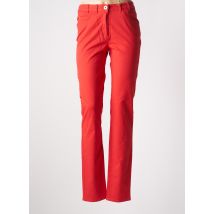MAT DE MISAINE - Pantalon slim rouge en coton - Femme - Taille 38 - Modz
