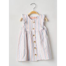 WEEK END A LA MER - Robe mi-longue blanc en coton - Fille - Taille TU - Modz