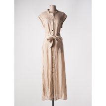 NÜ - Robe longue beige en polyester - Femme - Taille 42 - Modz