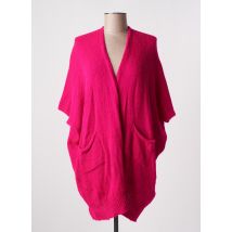INDIES - Gilet manches longues rose en acrylique - Femme - Taille TU - Modz
