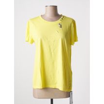 MARC CAIN - T-shirt jaune en coton - Femme - Taille 38 - Modz
