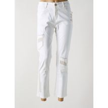 ELISA CAVALETTI - Jeans coupe slim blanc en coton - Femme - Taille 34 - Modz