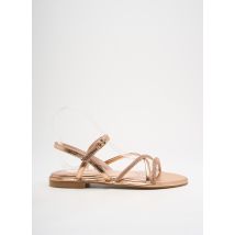 REQINS - Sandales/Nu pieds rose en cuir - Femme - Taille 37 - Modz