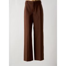 MNG - Pantalon large marron en polyester - Femme - Taille 42 - Modz